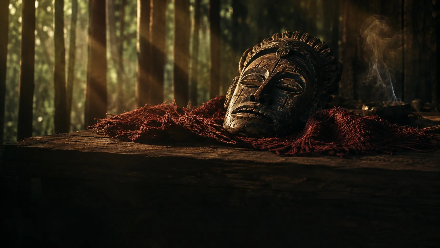 Masque Bwiti, image symbolique du sacré gabonais